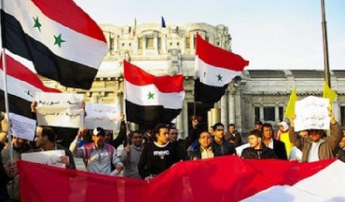 Una manifestazione in Siria