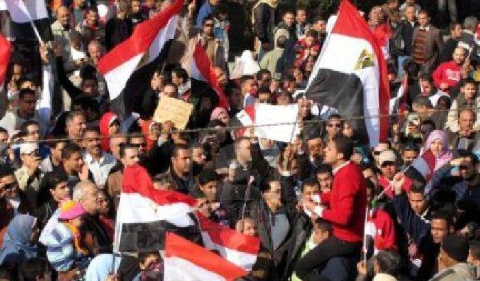 Una manifestazione contro Mubarak