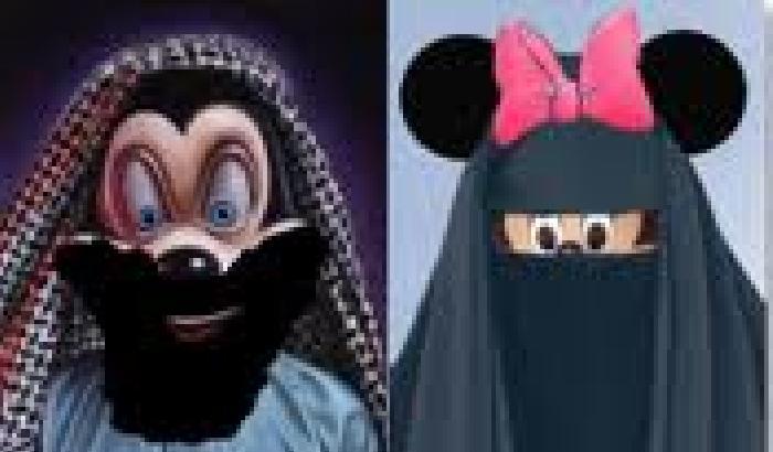 Topolino e Minnie islamici