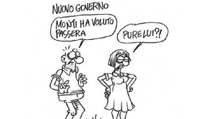 Vauro: Monti e Passera