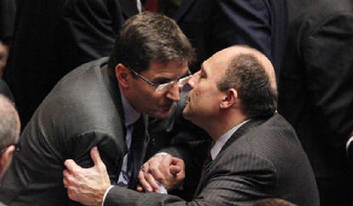 L'abbraccio con Papa.