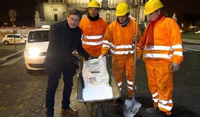 Neve a Roma, lo scandalo del sale nocivo