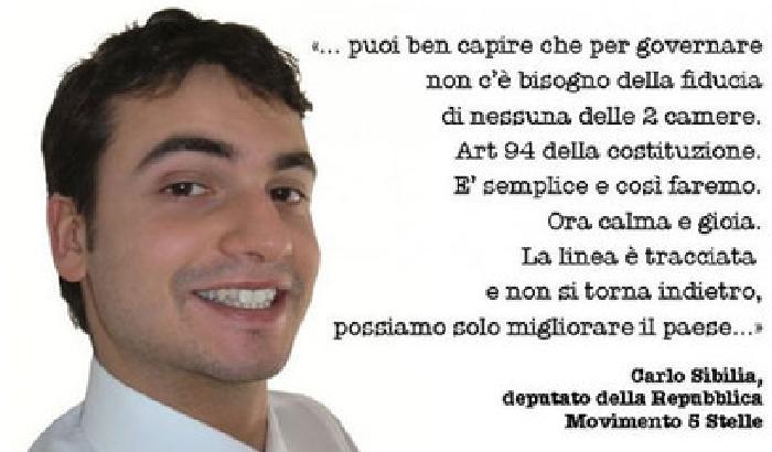 00B1D2-NEWS_87668 Sibilia (M5s) sui dissidenti: senza zavorra voleremo