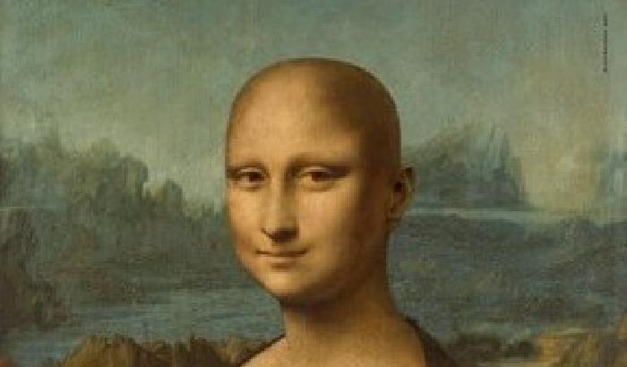 La Gioconda diventa calva per combattere il cancro