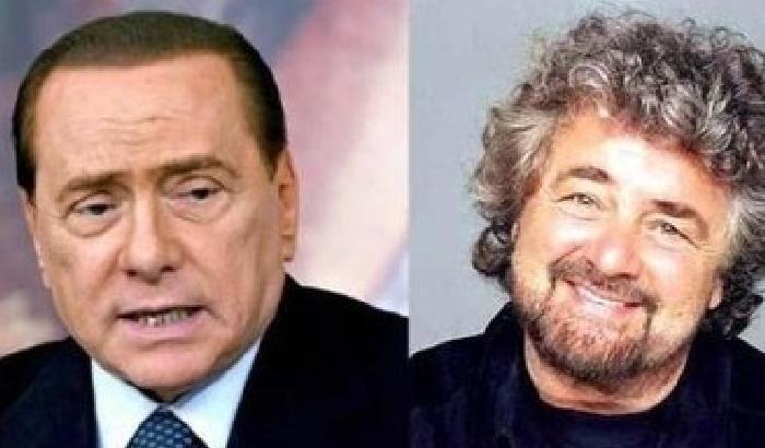 00CC0B-NEWS_103171 Affinità e divergenze tra Berlusconi a Grillo