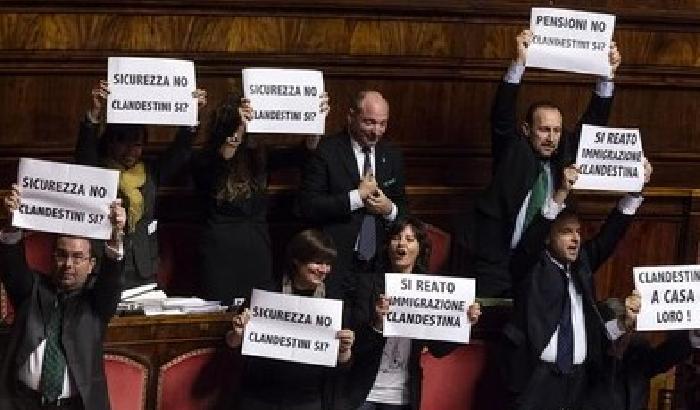 I leghisti occupano gli uffici di Grasso al Senato