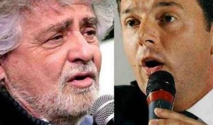 00D15F-NEWS_106235 Pregiudicatellum: Grillo attacca l'intesa Renzi-Berlusconi