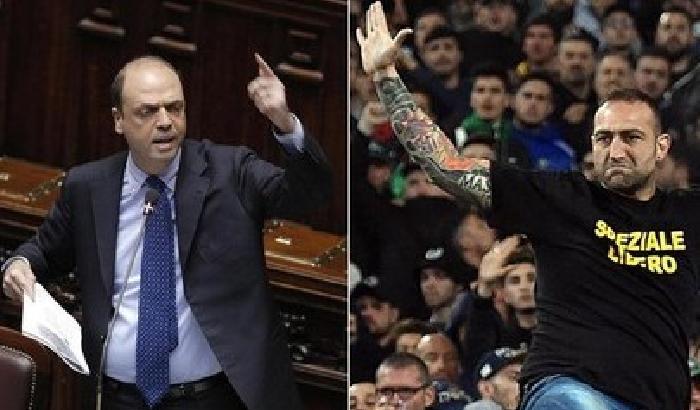 00E1AD-NEWS_115744 Alfano sugli scontri all'Olimpico: nessuna lacuna nella sicurezza