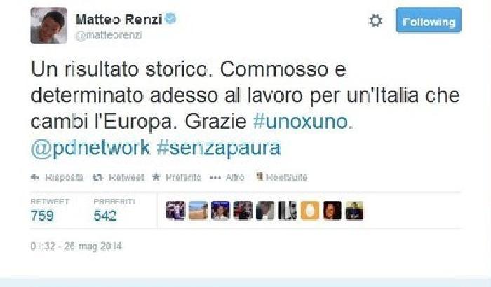 00E456-NEWS_117417 Renzi commosso: è un risultato storico