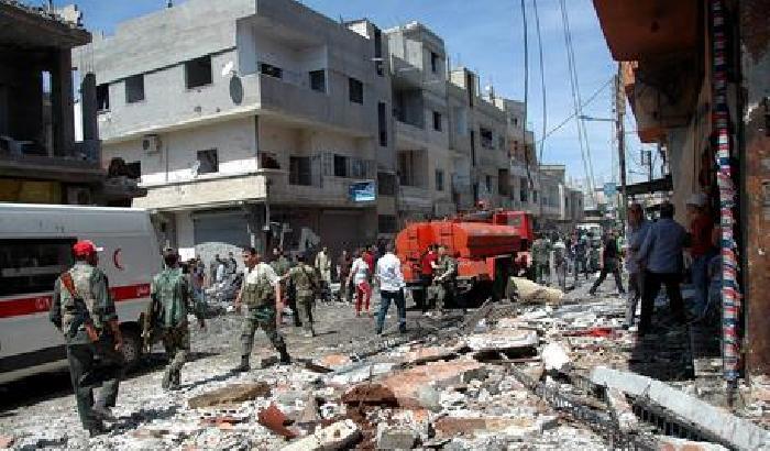 Nella foto, gli scontri in Siria