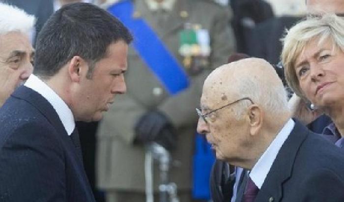 Matteo Renzi e Giorgio Napolitano