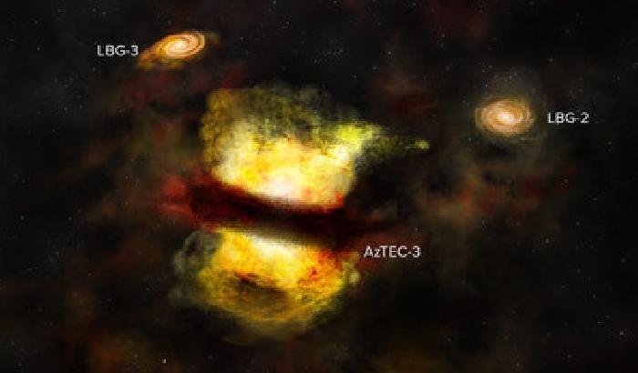 00FE4D-NEWS_131673 Scontro tra galassie primordiali