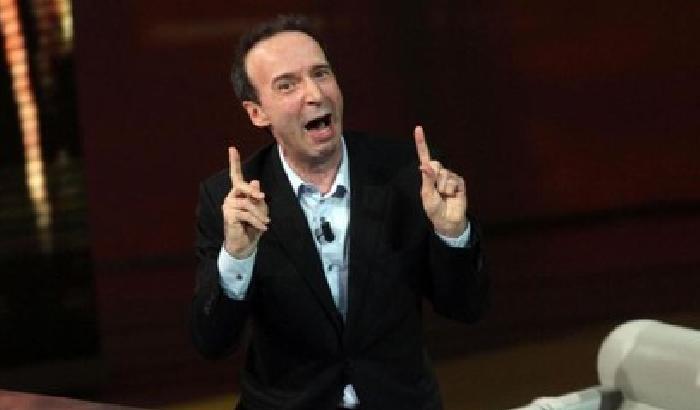 Roberto Benigni, ospite della prima puntata di Ballar