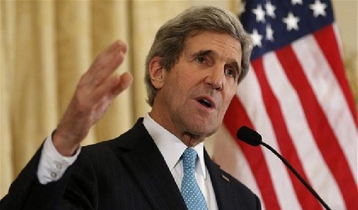 Nella foto il segretario di stato Usa John Kerry