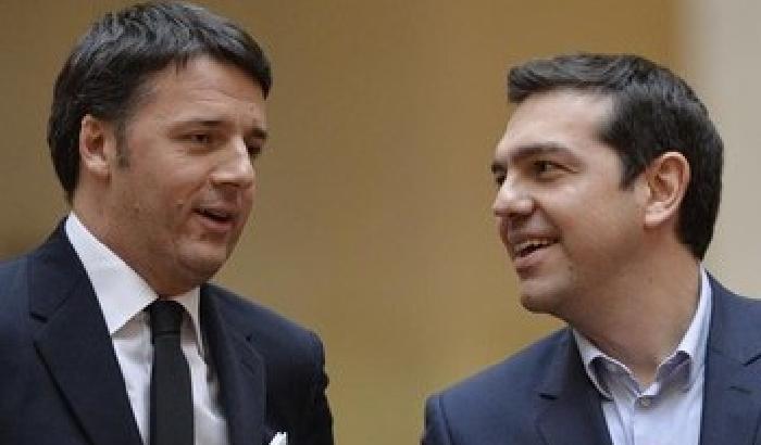 Tsipras a Renzi: combattiamo insieme in Europa