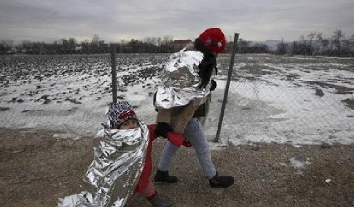 Migranti al gelo