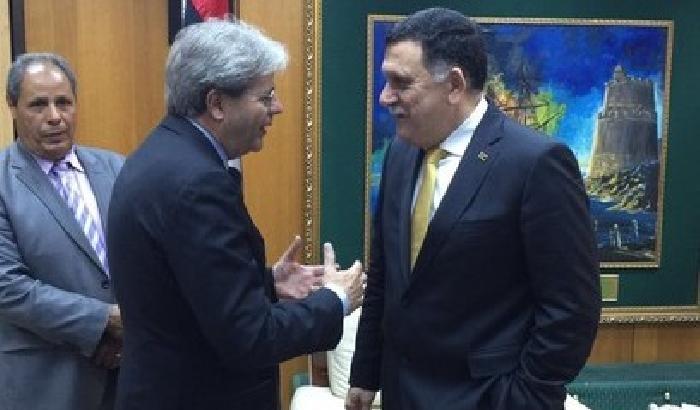 Gentiloni a Tripoli incontra Sarraj