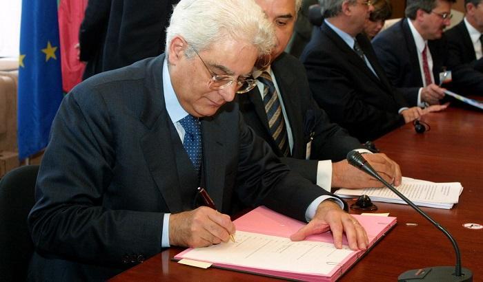 Il Presidente della Repubblica, Sergio Mattarella