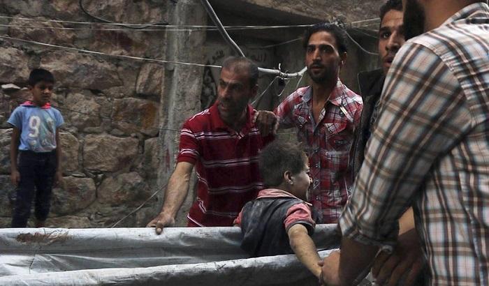 Siria, raid su Aleppo - immagine d'archivio