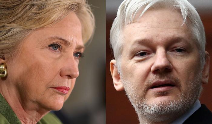 Hillary Clinton e Julian Assange