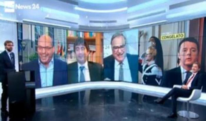 RaiNews, Giulio Sapelli cade in diretta tv dalla sedia