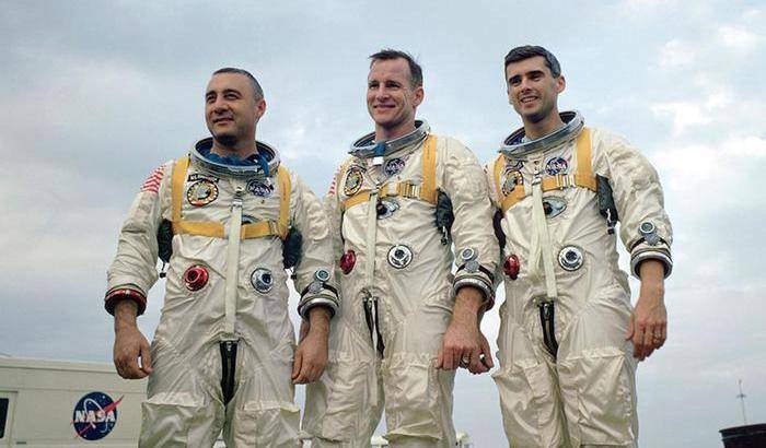 I tre astronauti dell'Apollo 1: Gus Grisson,Edward H. White II, Roger B. Chaffee