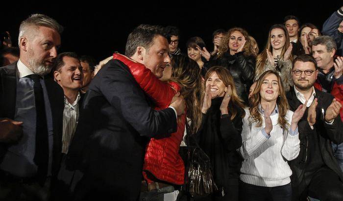 Renzi dopo la vittoria