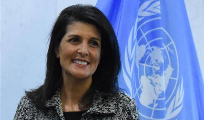 0004994A-l-ambasciatrice-statunitense-alle-nazioni-unite-nikki-haley L'ambasciatrice statunitense alle Nazioni Unite, Nikki Haley