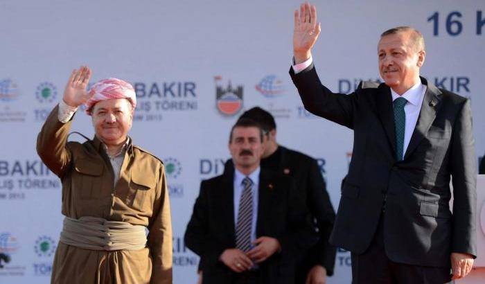 Erdogan e il leader curdo-iracheno Barzani