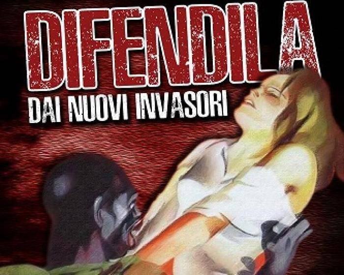 Il manifesto di Forza Nuova che ripropone quello fatto dal regime fascista