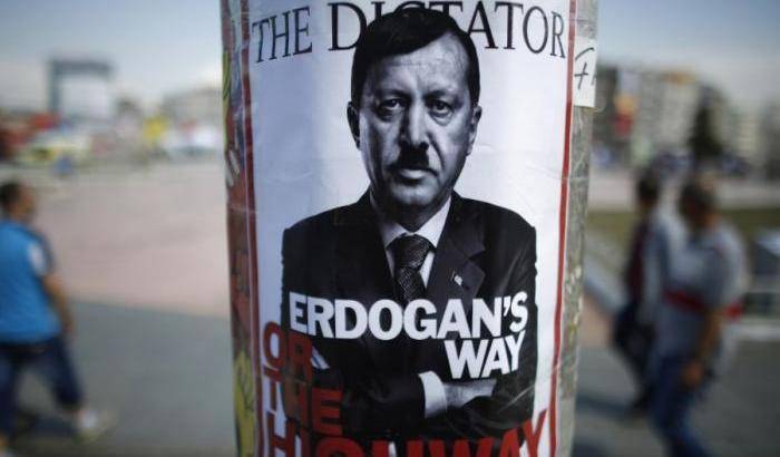 Caricatura di Erdogan