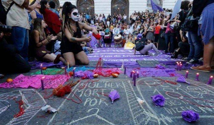 La manifestazione in Brasile