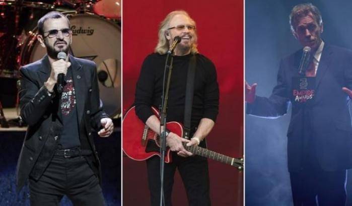 Ringo Starr, Barry Gibb, Hugh Laurie