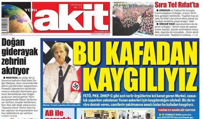 La pagina del giornale Yeni Akit