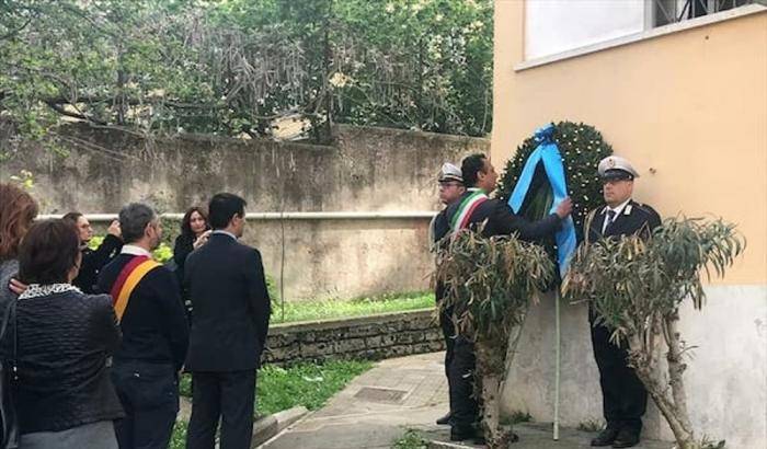 Un momento della commemorazione