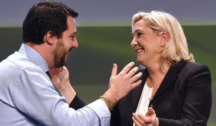 Salvini e Marine Le Pen