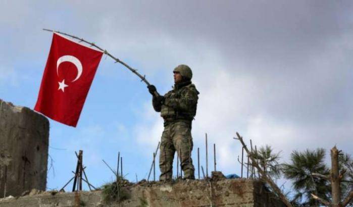 Un soldato turco ad Afrin