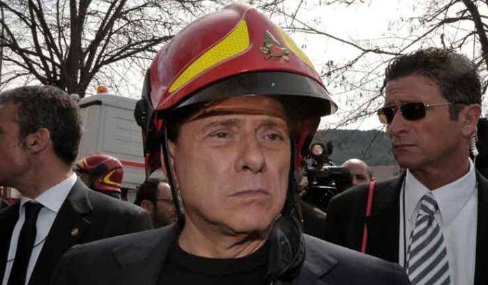 Silvio Berlusconi a l'Aquila