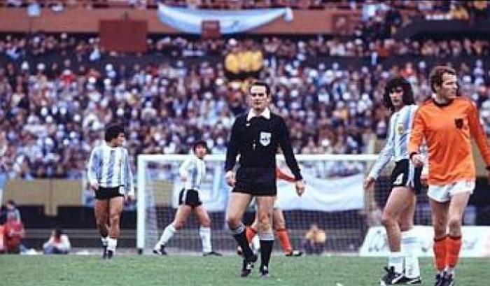 Morto Sergio Gonella: fu l'arbitro della finale dei Mondiali '78