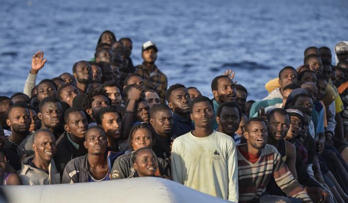 0004FFC5-salvini-1 Migranti -immagine d'archivio