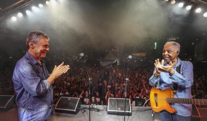 Chico Buarque e Gilberto Gil