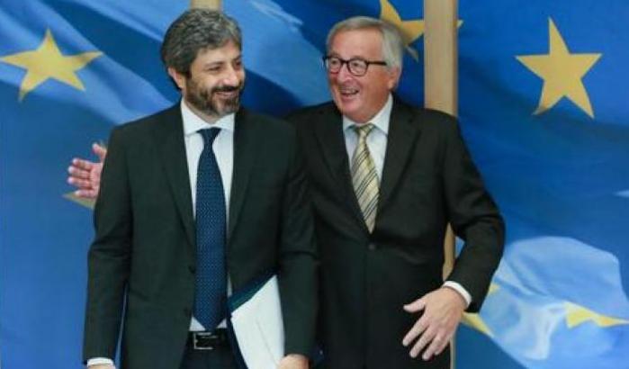 Roberto Fico e Jean Claude Juncker