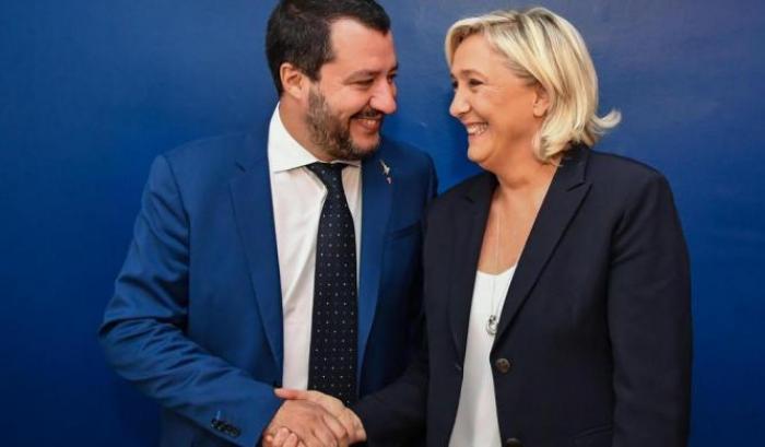 Le Pen e il tragico presagio: "Io e Salvini uniti per invertire il corso della storia"