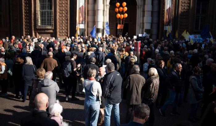 Flash Mob dei pro-Tav a Torino
