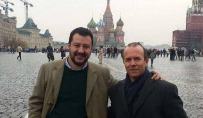 Salvini e Savoini a Mosca