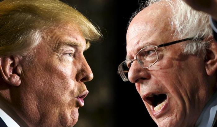 Trump e Bernie Sanders