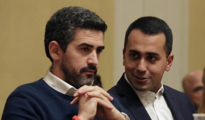 Riccardo Fraccaro con Luigi Di Maio
