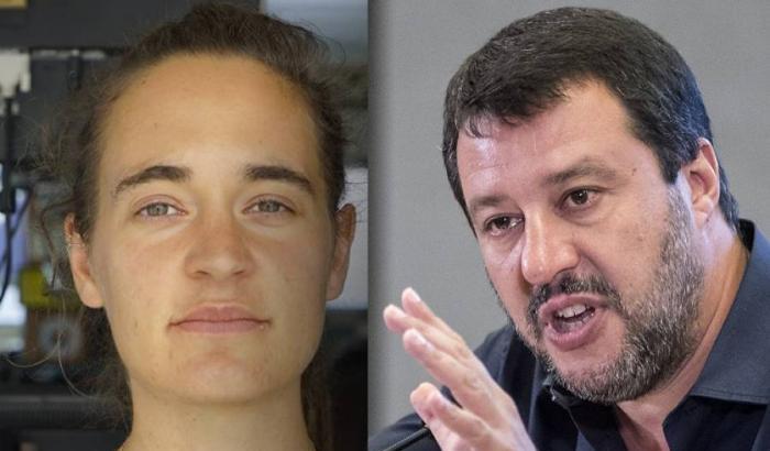 Carola Rackete e Salvini