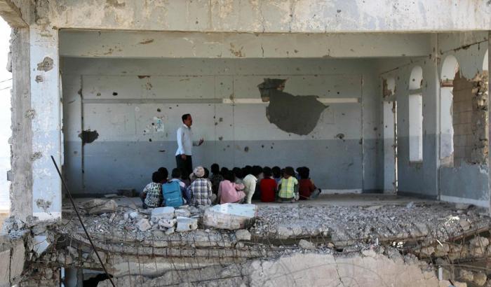 Una scuola in Yemen
