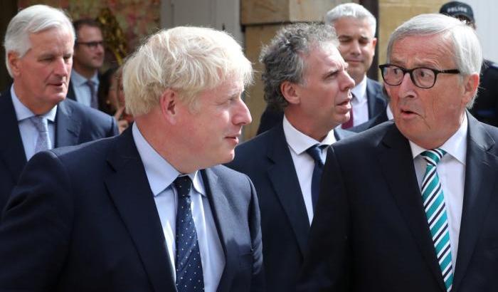 Boris Johnson e Jean-Claude Juncker